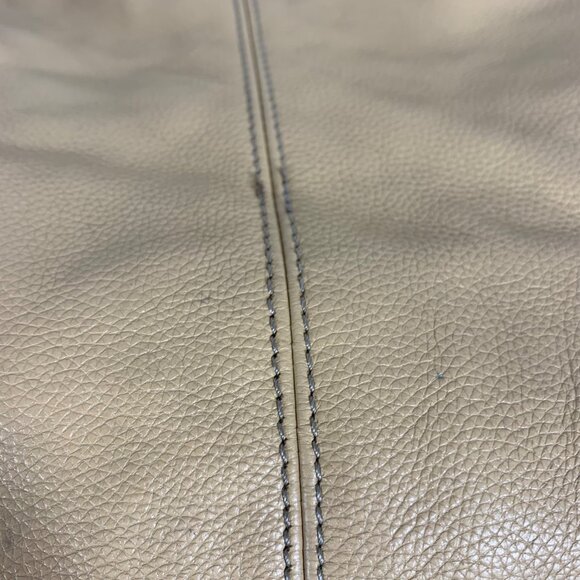 TIGNANELLO Camel Tan Leather Zipper Magnetic Closure Hobo Saddle Shoulder Bag - Picture 7 of 14